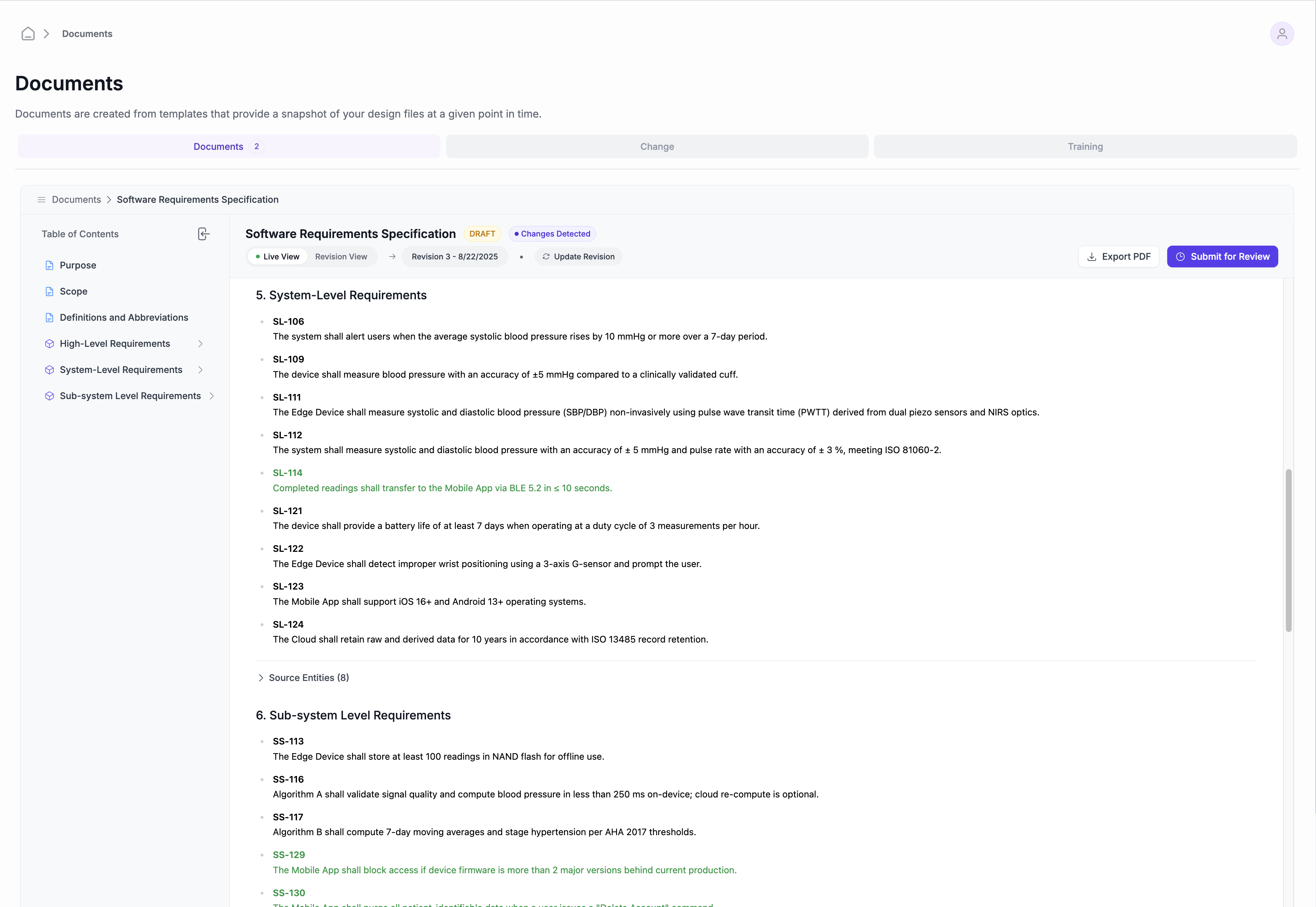 Document Change & Control